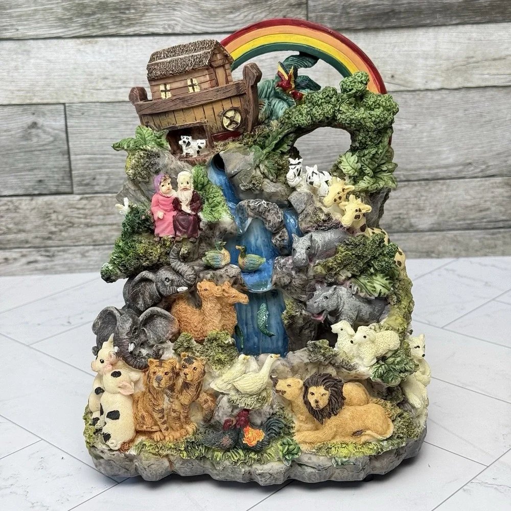 Classic Treasures Noahs Ark Musical Waterfall 8.5